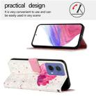 For Motorola Moto G85 3D Painting Horizontal Flip Leather Phone Case(Flower) - 3