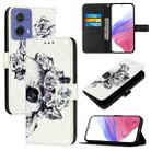 For Motorola Moto G85 3D Painting Horizontal Flip Leather Phone Case(Skull) - 1