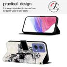 For Motorola Moto G85 3D Painting Horizontal Flip Leather Phone Case(Skull) - 3