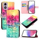 For Motorola Moto E14 3D Painting Horizontal Flip Leather Phone Case(Chasing Dreams) - 1