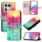 For Motorola Edge 50 5G Global 3D Painting Horizontal Flip Leather Phone Case(Chasing Dreams) - 1