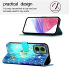 For Motorola Moto G35 3D Painting Horizontal Flip Leather Phone Case(Golden Butterfly) - 3