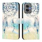 For Motorola Moto G55 3D Painting Horizontal Flip Leather Phone Case(Dream Wind Chimes) - 2