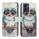 For Motorola Moto G05 3D Painting Horizontal Flip Leather Phone Case(Grey Owl) - 2