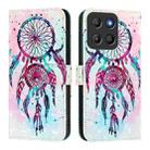 For Motorola Moto G15 3D Painting Horizontal Flip Leather Phone Case(Color Drop Wind Chimes) - 2