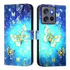 For Motorola Moto G Stylus 5G 2025 3D Painting Horizontal Flip Leather Phone Case(Golden Butterfly) - 2
