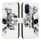 For Huawei Enjoy 50 4G / Nova Y70 Plus 3D Painting Horizontal Flip Leather Phone Case(Skull) - 2