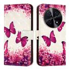 For Huawei nova 12i Global 3D Painting Horizontal Flip Leather Phone Case(Rose Butterfly) - 2