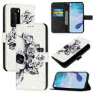 For Huawei P40 Pro 3D Painting Horizontal Flip Leather Phone Case(Skull) - 1