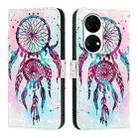 For Huawei P50 3D Painting Horizontal Flip Leather Phone Case(Color Drop Wind Chimes) - 1