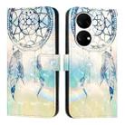 For Huawei P50 3D Painting Horizontal Flip Leather Phone Case(Dream Wind Chimes) - 1