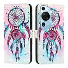 For Huawei P60 Art 3D Painting Horizontal Flip Leather Phone Case(Color Drop Wind Chimes) - 2