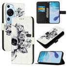 For Huawei P60 Art 3D Painting Horizontal Flip Leather Phone Case(Skull) - 1