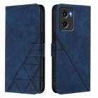 For Motorola Moto G05 Crossbody 3D Embossed Flip Leather Phone Case(Blue) - 2