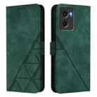 For Motorola Moto G05 Crossbody 3D Embossed Flip Leather Phone Case(Dark Green) - 2