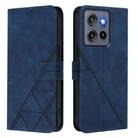 For Motorola Moto G Stylus  5G 2025 Crossbody 3D Embossed Flip Leather Phone Case(Blue) - 2