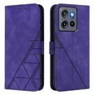 For Motorola Moto G Stylus  5G 2025 Crossbody 3D Embossed Flip Leather Phone Case(Purple) - 2