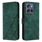 For Motorola Moto G Stylus  5G 2025 Crossbody 3D Embossed Flip Leather Phone Case(Dark Green) - 2