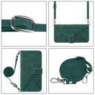 For Motorola Moto G Stylus  5G 2025 Crossbody 3D Embossed Flip Leather Phone Case(Dark Green) - 3