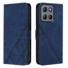 For Motorola Moto G15 Power Crossbody 3D Embossed Flip Leather Phone Case(Blue) - 2