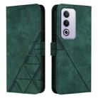 For OPPO A3 Pro 5G Global Crossbody 3D Embossed Flip Leather Phone Case(Dark Green) - 2