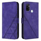 For OPPO A53s 4G / A33 2020 4G Crossbody 3D Embossed Flip Leather Phone Case(Purple) - 2