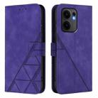 For OPPO Reno13 F 5G Global Crossbody 3D Embossed Flip Leather Phone Case(Purple) - 2