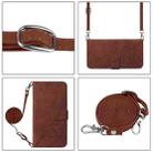 For OPPO A5 Pro 5G Global Crossbody 3D Embossed Flip Leather Phone Case(Brown) - 3