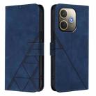 For OPPO A5 Pro 5G Global Crossbody 3D Embossed Flip Leather Phone Case(Blue) - 2