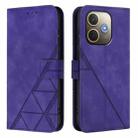 For OPPO A5 Pro 5G Global Crossbody 3D Embossed Flip Leather Phone Case(Purple) - 2