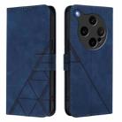 For OPPO Find X8 Ultra 5G Crossbody 3D Embossed Flip Leather Phone Case(Blue) - 2
