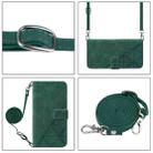 For OPPO Find X8 Ultra 5G Crossbody 3D Embossed Flip Leather Phone Case(Dark Green) - 3