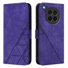 For OPPO Find X8s 5G Crossbody 3D Embossed Flip Leather Phone Case(Purple) - 2