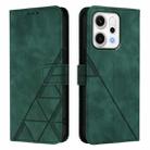 For OPPO Reno14 5G Global Crossbody 3D Embossed Flip Leather Phone Case(Dark Green) - 2