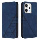 For OPPO Reno14 Pro 5G Global Crossbody 3D Embossed Flip Leather Phone Case(Blue) - 2