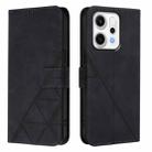 For OPPO Reno14 Pro 5G Global Crossbody 3D Embossed Flip Leather Phone Case(Black) - 2