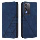 For OPPO A5 5G Global / A3 Pro 5G Global Crossbody 3D Embossed Flip Leather Phone Case(Blue) - 2