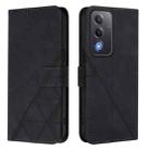 For OPPO A5 5G Global / A3 Pro 5G Global Crossbody 3D Embossed Flip Leather Phone Case(Black) - 2
