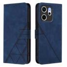 For OPPO Reno14 F 5G Crossbody 3D Embossed Flip Leather Phone Case(Blue) - 2