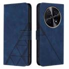 For Huawei Nova 12i 4G Global Crossbody 3D Embossed Flip Leather Phone Case(Blue) - 2