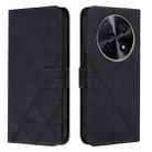 For Huawei Nova 12i 4G Global Crossbody 3D Embossed Flip Leather Phone Case(Black) - 2