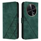 For Huawei Nova 12i 4G Global Crossbody 3D Embossed Flip Leather Phone Case(Dark Green) - 2