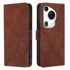 For Huawei Pura 70 Pro Crossbody 3D Embossed Flip Leather Phone Case(Brown) - 2