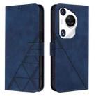For Huawei Pura 70 Pro Crossbody 3D Embossed Flip Leather Phone Case(Blue) - 2