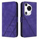 For Huawei Pura 70 Pro Crossbody 3D Embossed Flip Leather Phone Case(Purple) - 2