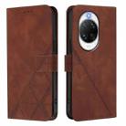 For Huawei nova 14 Ultra 5G Crossbody 3D Embossed Flip Leather Phone Case(Brown) - 2