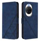 For Huawei nova 14 Pro 5G Crossbody 3D Embossed Flip Leather Phone Case(Blue) - 2