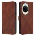 For Huawei nova 14 5G Crossbody 3D Embossed Flip Leather Phone Case(Brown) - 2
