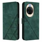 For Huawei nova 14 5G Crossbody 3D Embossed Flip Leather Phone Case(Dark Green) - 2