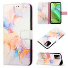 For Motorola Moto G Power 2023 PT003 Marble Pattern Flip Leather Phone Case(LS004) - 1